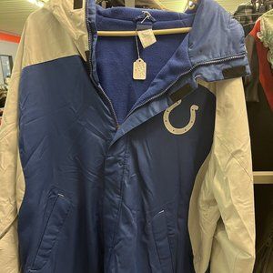 Brand New NFL Hooded “Colts” Jacket Size XL